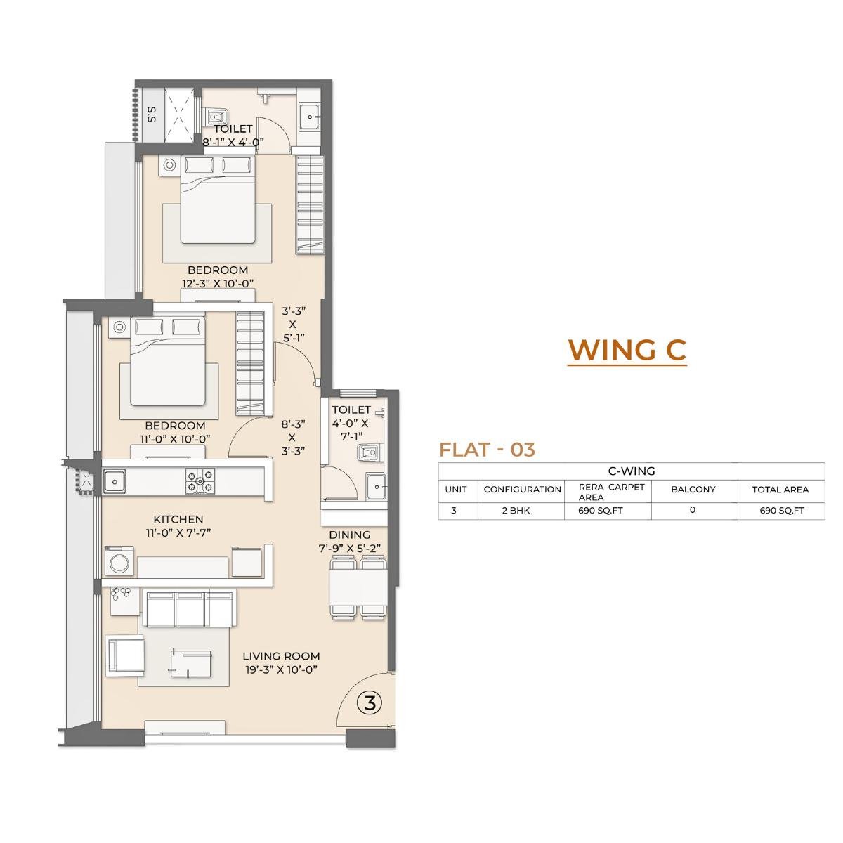 Arkade-Pearl-Floor-Plan-Wing-C-2-BHK-690-Sqft